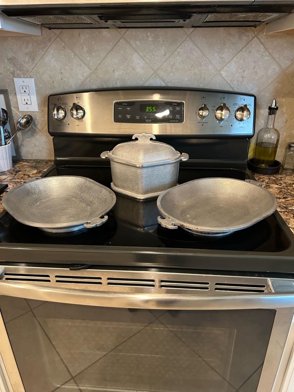 Vintage 1940’s Guardian Service Silver Cast Aluminum Cookware Set - 3-Piece